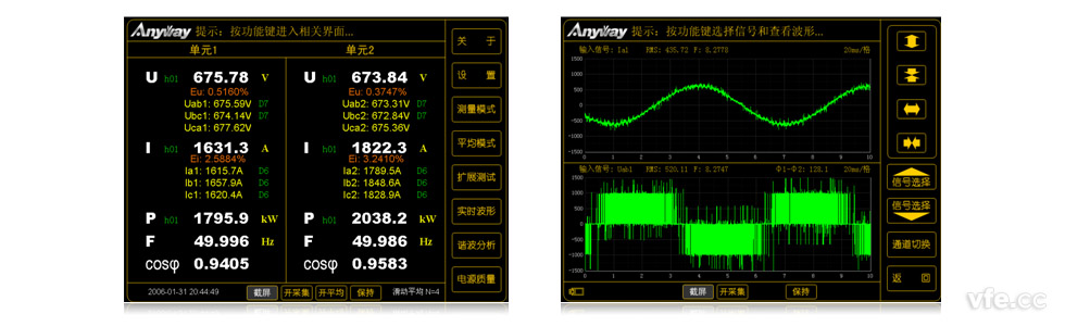 直驅(qū)永磁風(fēng)力發(fā)電機(jī)組試驗(yàn)臺測試界面截圖